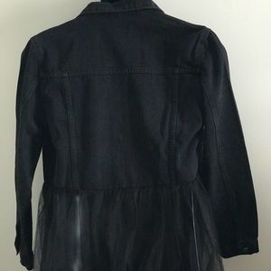 Forever 21 One of a Kind Black Denim Jean Jacket